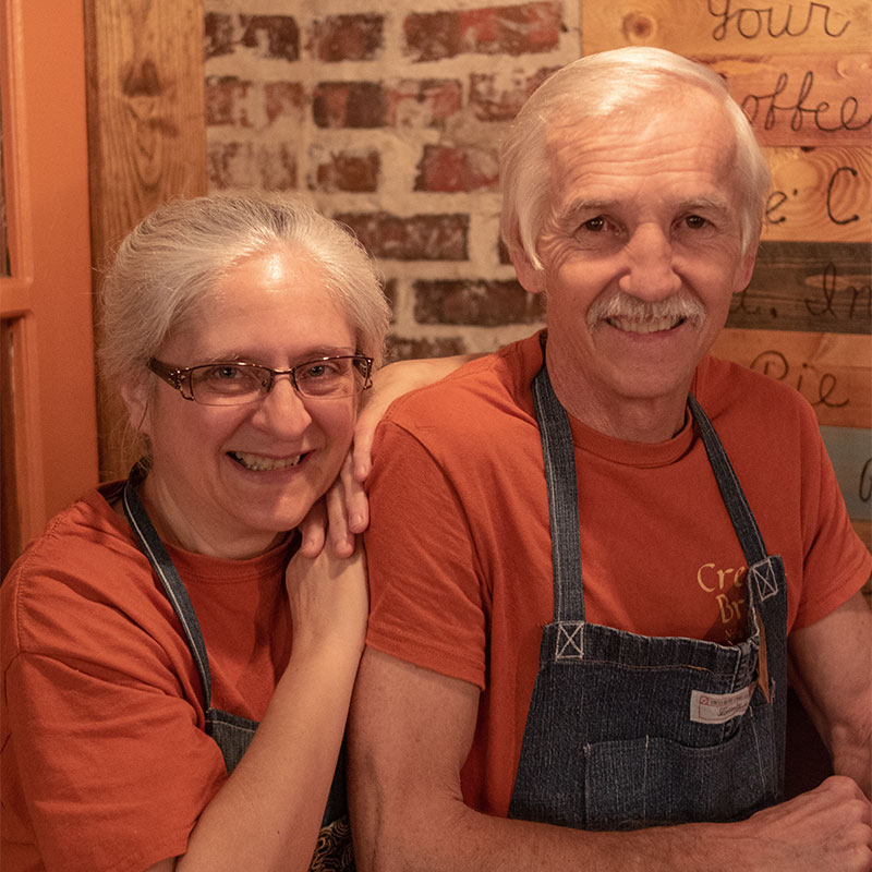 Crema Brew owners Roxanne and Donovan Zook